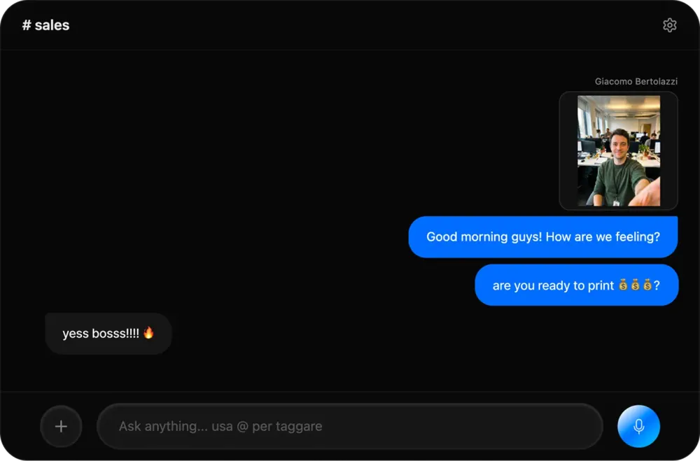 Chat with your team